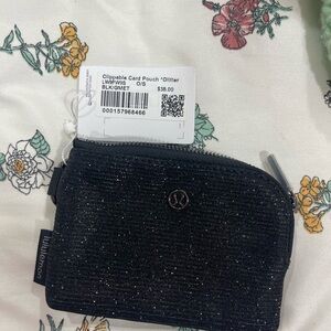 Lululemon Black Sparkle Card Holder